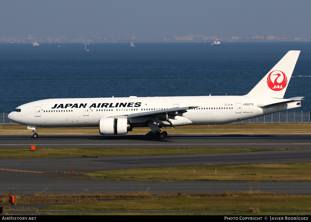 Aircraft Photo of JA8978 | Boeing 777-289 | Japan Airlines - JAL | AirHistory.net #655069