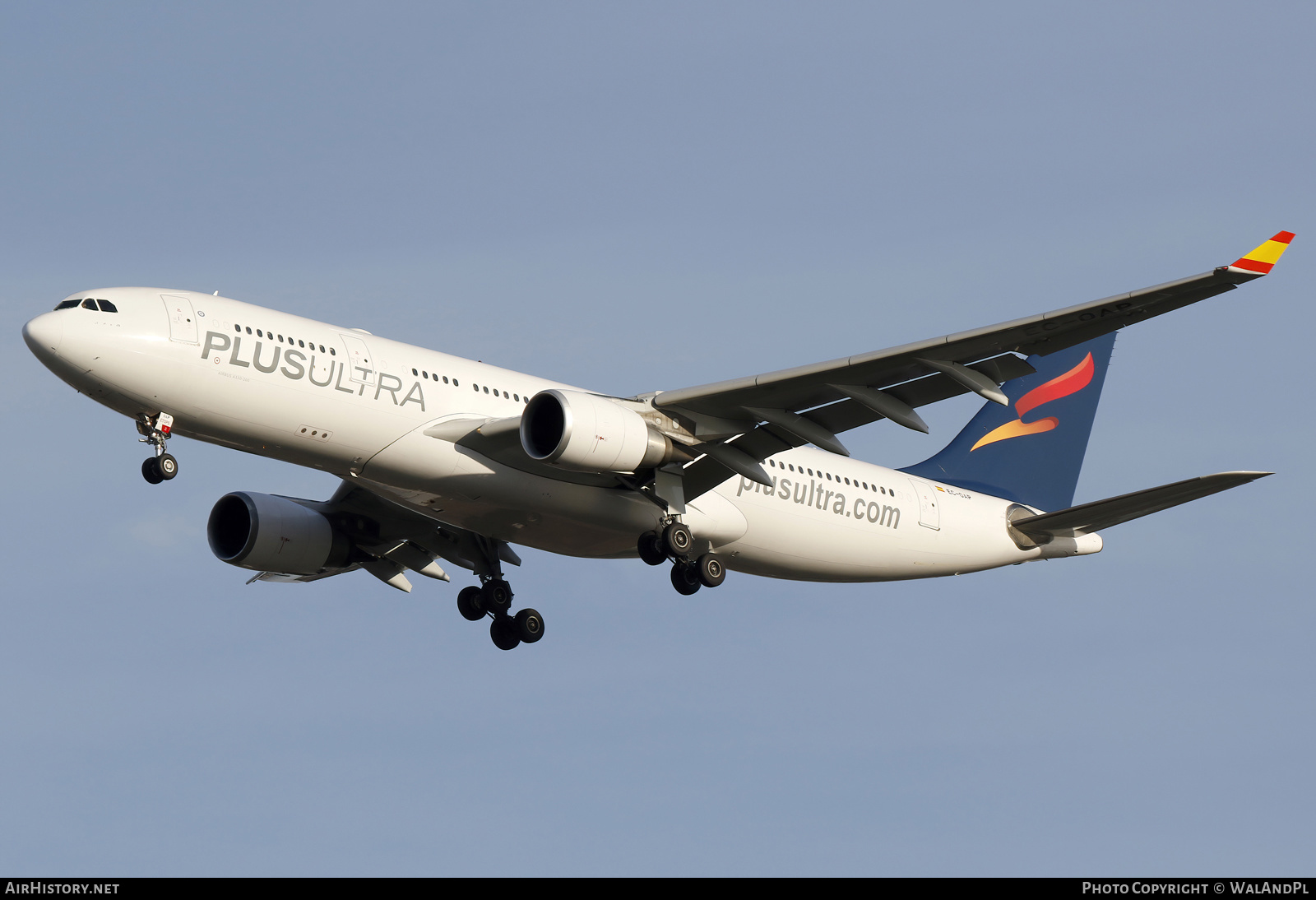 Aircraft Photo of EC-OAP | Airbus A330-202 | Plus Ultra Líneas Aéreas | AirHistory.net #655102