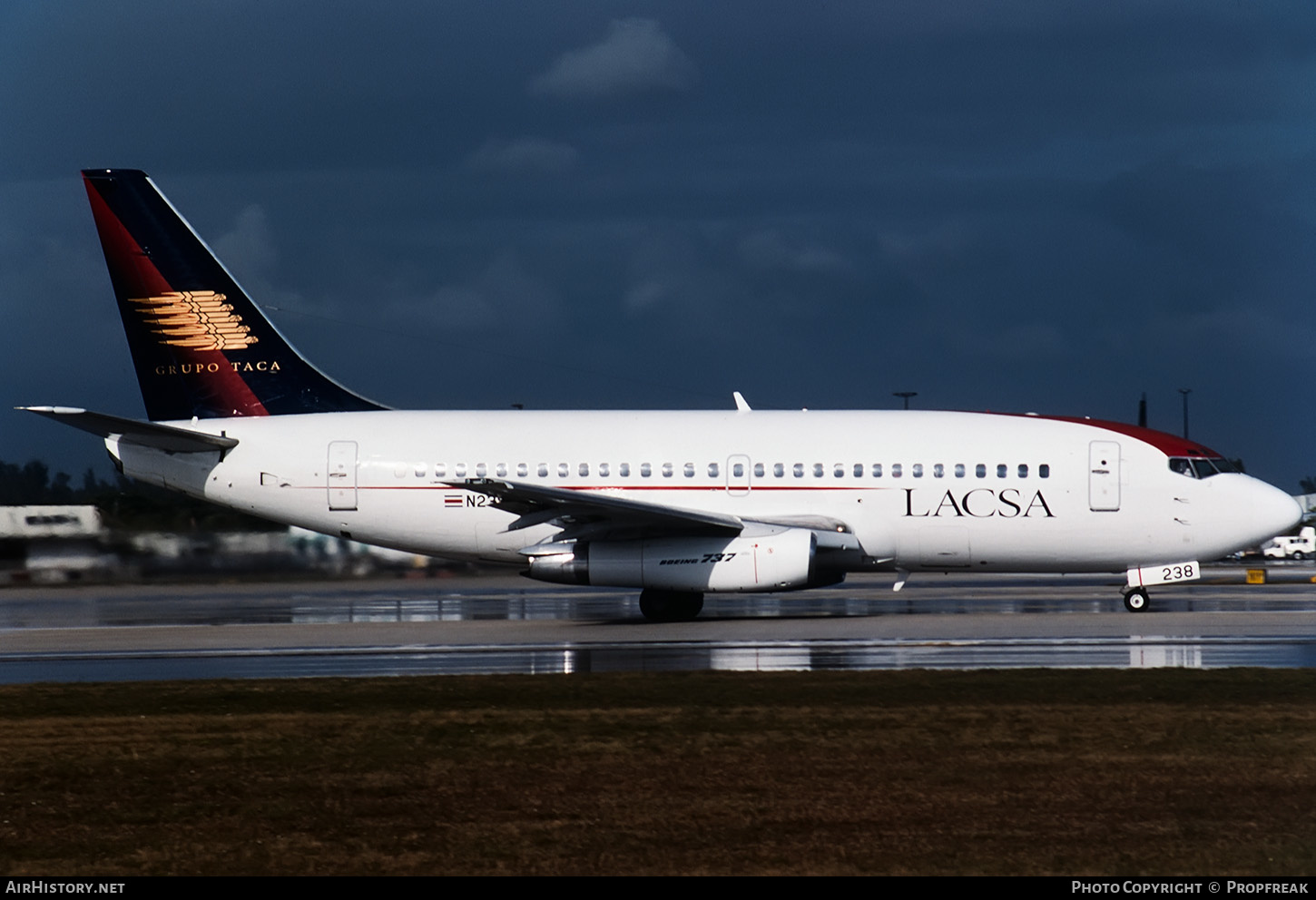 Aircraft Photo of N238TA | Boeing 737-242/Adv | LACSA - Líneas Aéreas de Costa Rica | AirHistory.net #655159