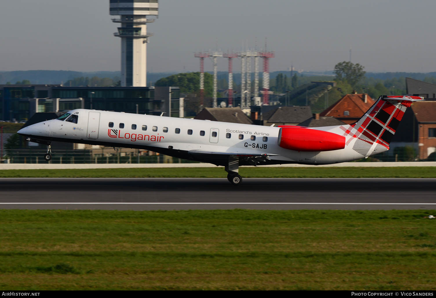 Aircraft Photo of G-SAJB | Embraer ERJ-135ER (EMB-135ER) | Loganair | AirHistory.net #655196