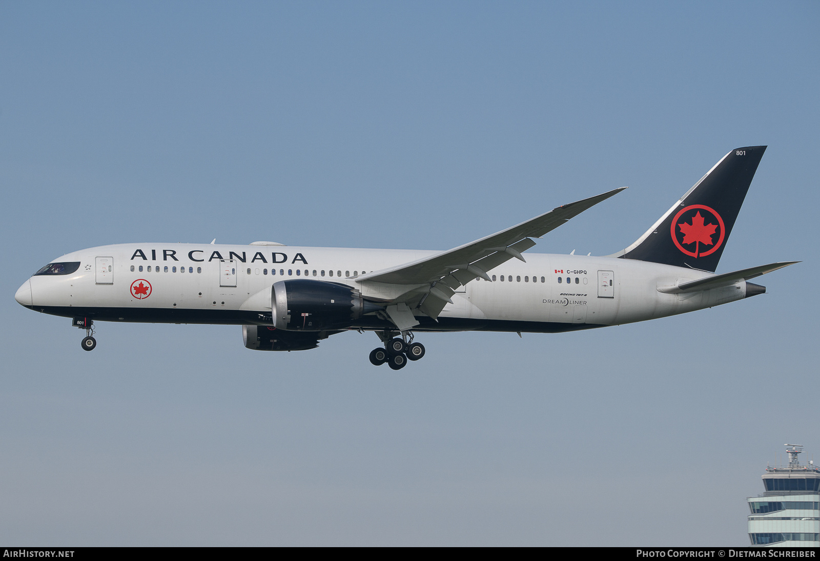Aircraft Photo of C-GHPQ | Boeing 787-8 Dreamliner | Air Canada | AirHistory.net #655198