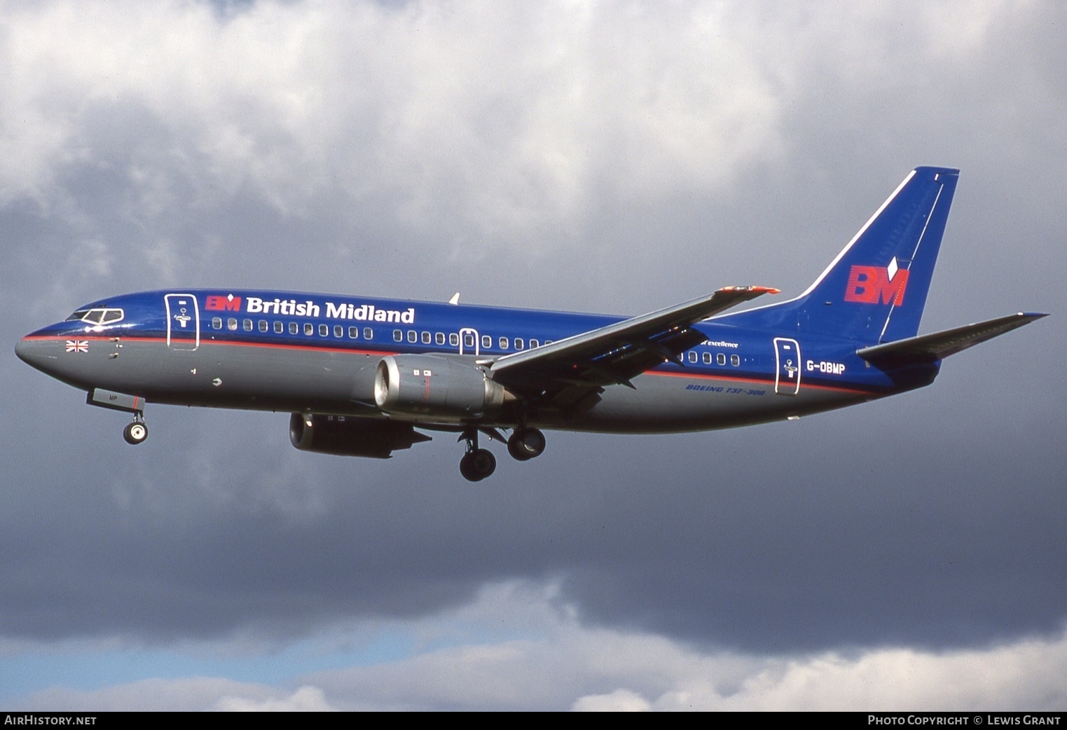 Aircraft Photo of G-OBMP | Boeing 737-3Q8 | British Midland Airways - BMA | AirHistory.net #655272