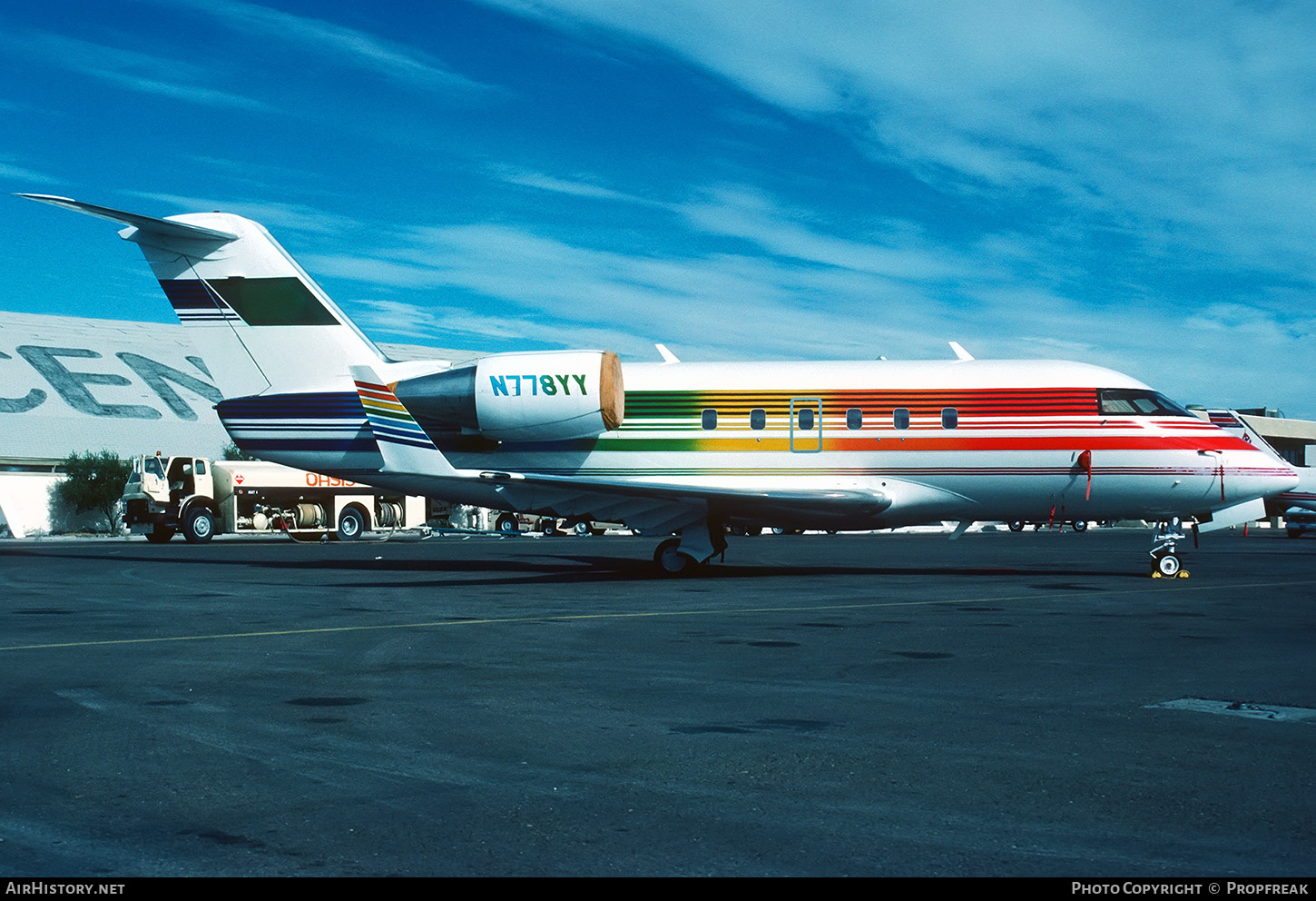 Aircraft Photo of N778YY | Canadair Challenger 601 (CL-600-2A12) | AirHistory.net #655274