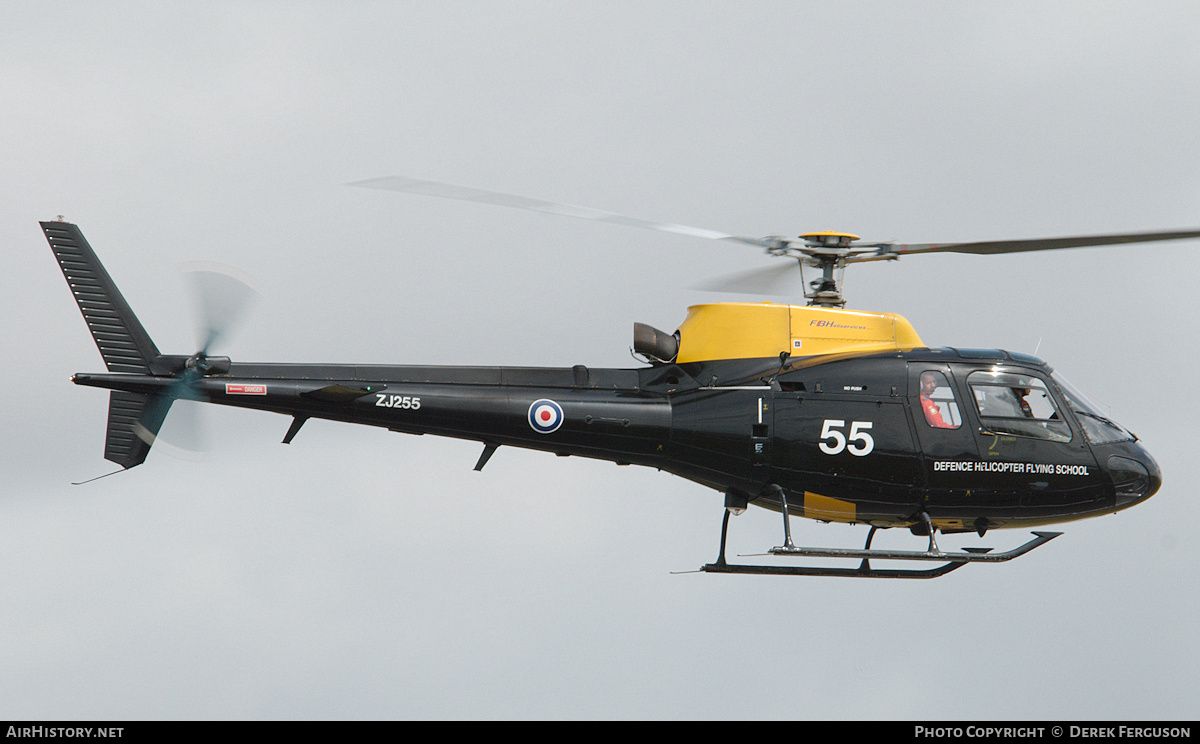 Aircraft Photo of ZJ255 | Eurocopter AS-350BB Squirrel HT1 | UK - Air Force | AirHistory.net #655300
