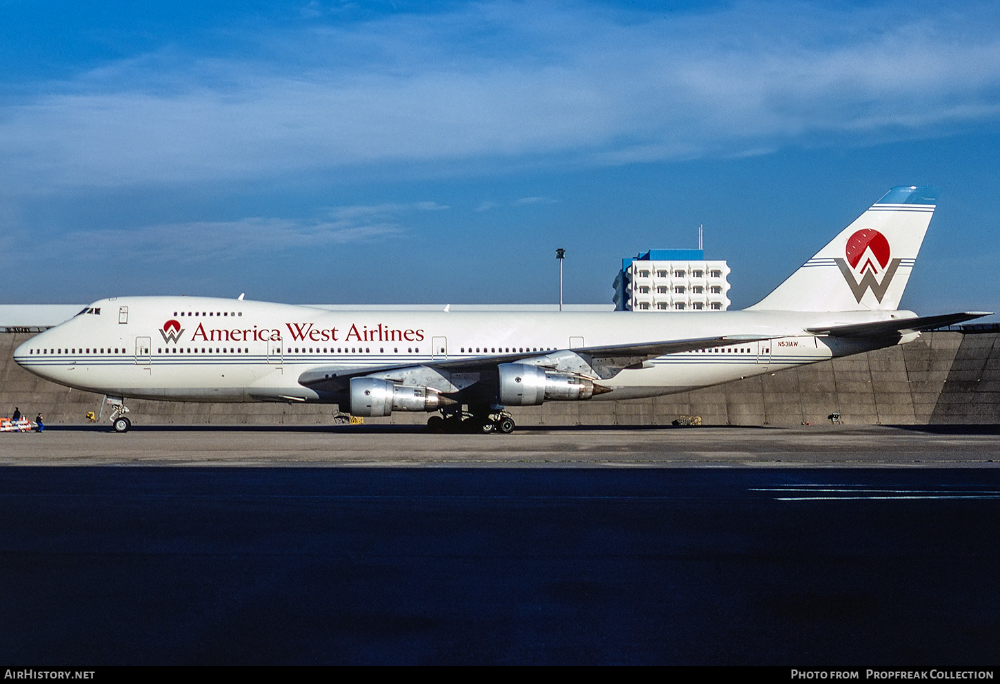 Aircraft Photo of N531AW | Boeing 747-206B | America West Airlines | AirHistory.net #655316