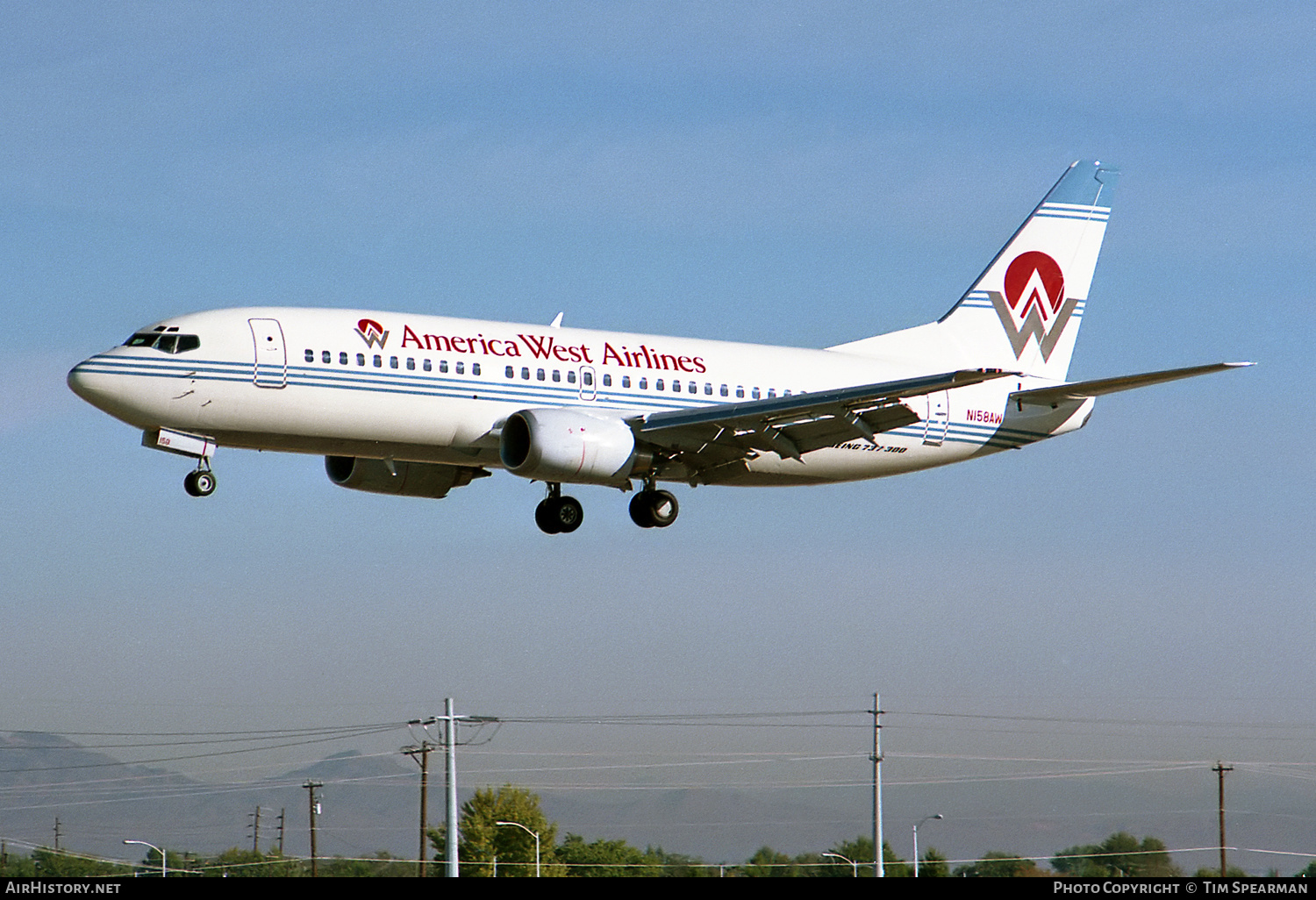 Aircraft Photo of N158AW | Boeing 737-3G7 | America West Airlines | AirHistory.net #655326