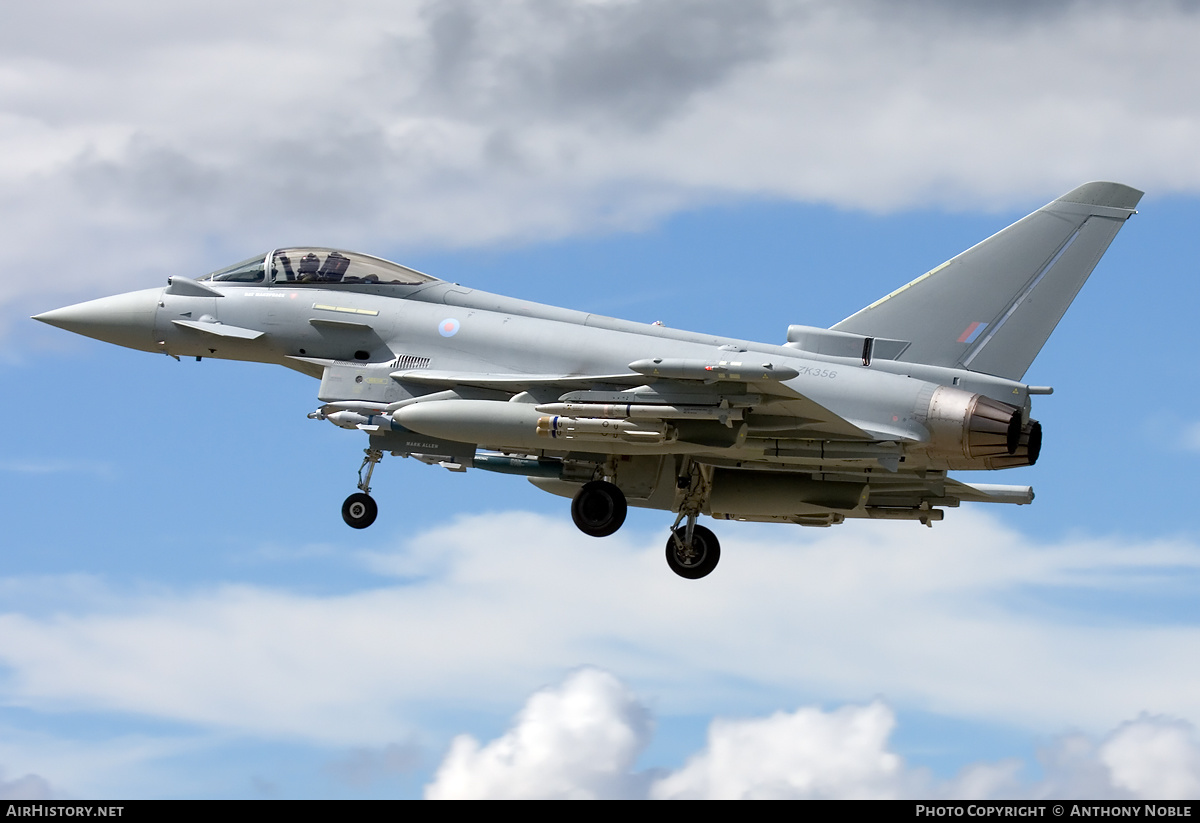 Aircraft Photo of ZK356 | Eurofighter EF-2000 Typhoon FGR4 | UK - Air Force | AirHistory.net #655332