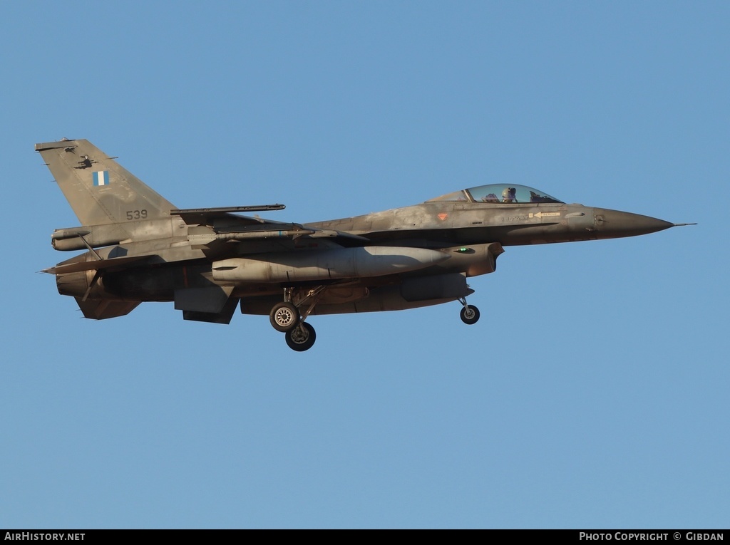 Aircraft Photo of 539 | General Dynamics F-16CJ Fighting Falcon | Greece - Air Force | AirHistory.net #655384