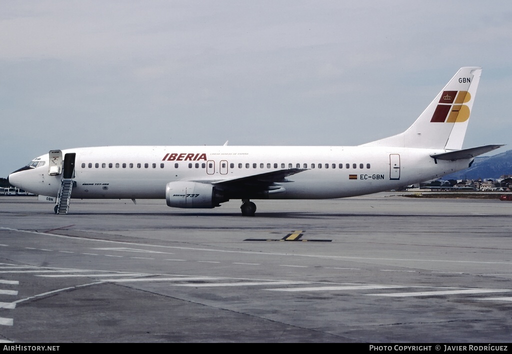 Aircraft Photo of EC-GBN | Boeing 737-4Y0 | Iberia | AirHistory.net #655485