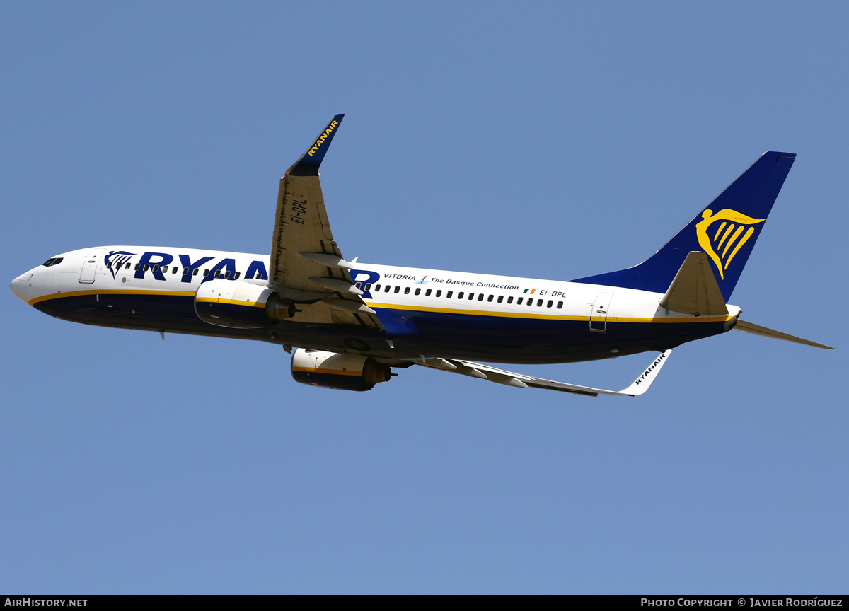 Aircraft Photo of EI-DPL | Boeing 737-8AS | Ryanair | AirHistory.net #655507