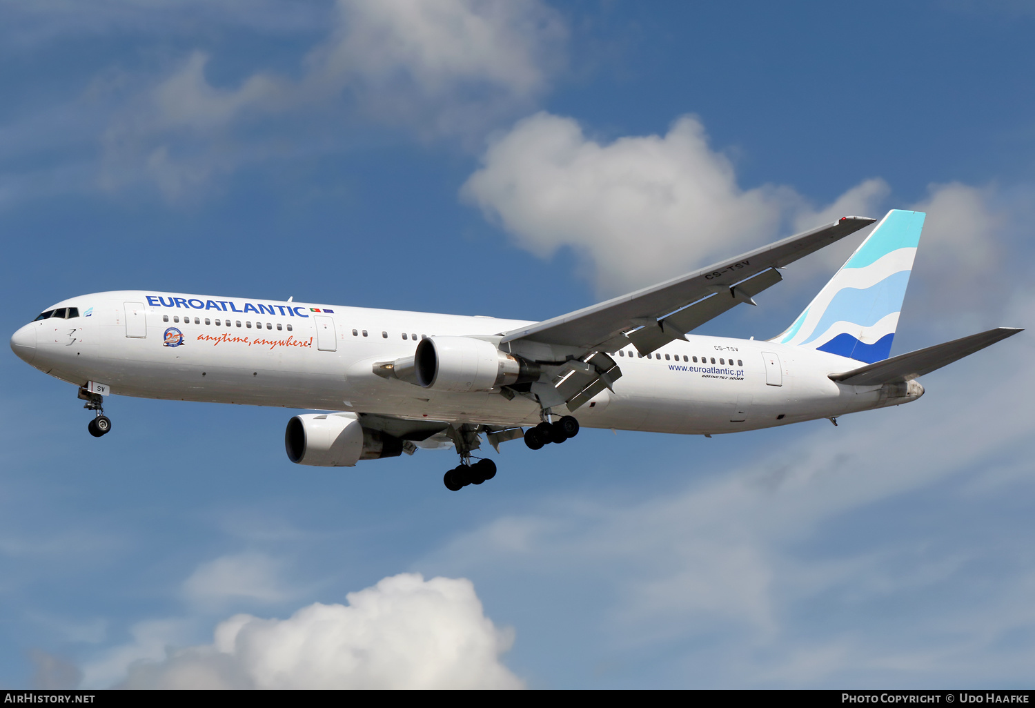 Aircraft Photo of CS-TSV | Boeing 767-34P/ER | Euro Atlantic Airways | AirHistory.net #655514