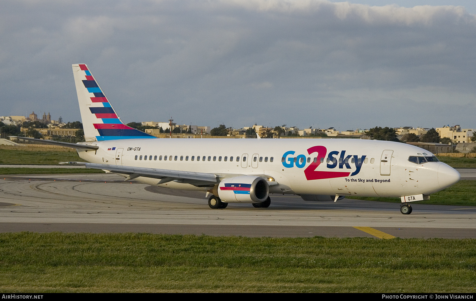 Aircraft Photo of OM-GTA | Boeing 737-4Q8 | Go2Sky Airline | AirHistory.net #655522