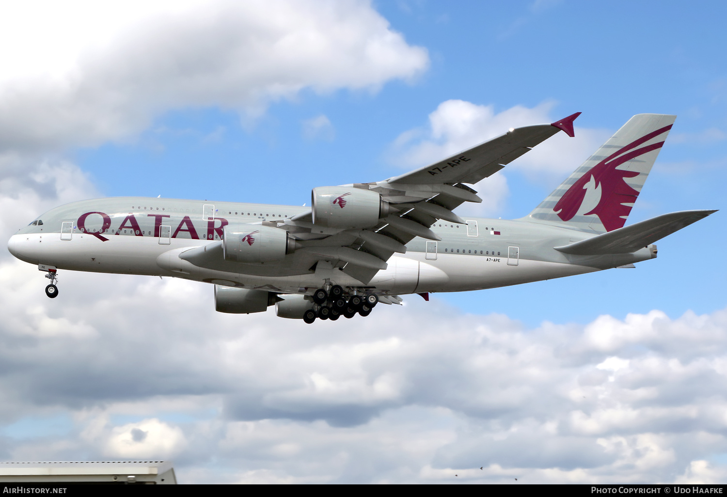 Aircraft Photo of A7-APE | Airbus A380-861 | Qatar Airways | AirHistory.net #655527