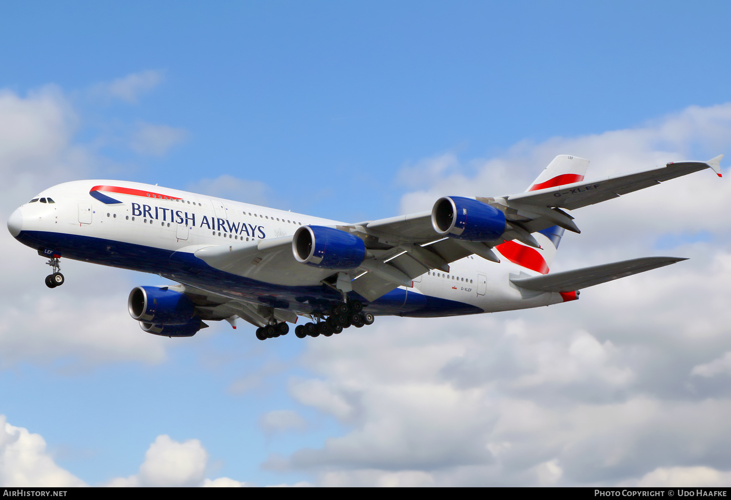Aircraft Photo of G-XLEF | Airbus A380-841 | British Airways | AirHistory.net #655541