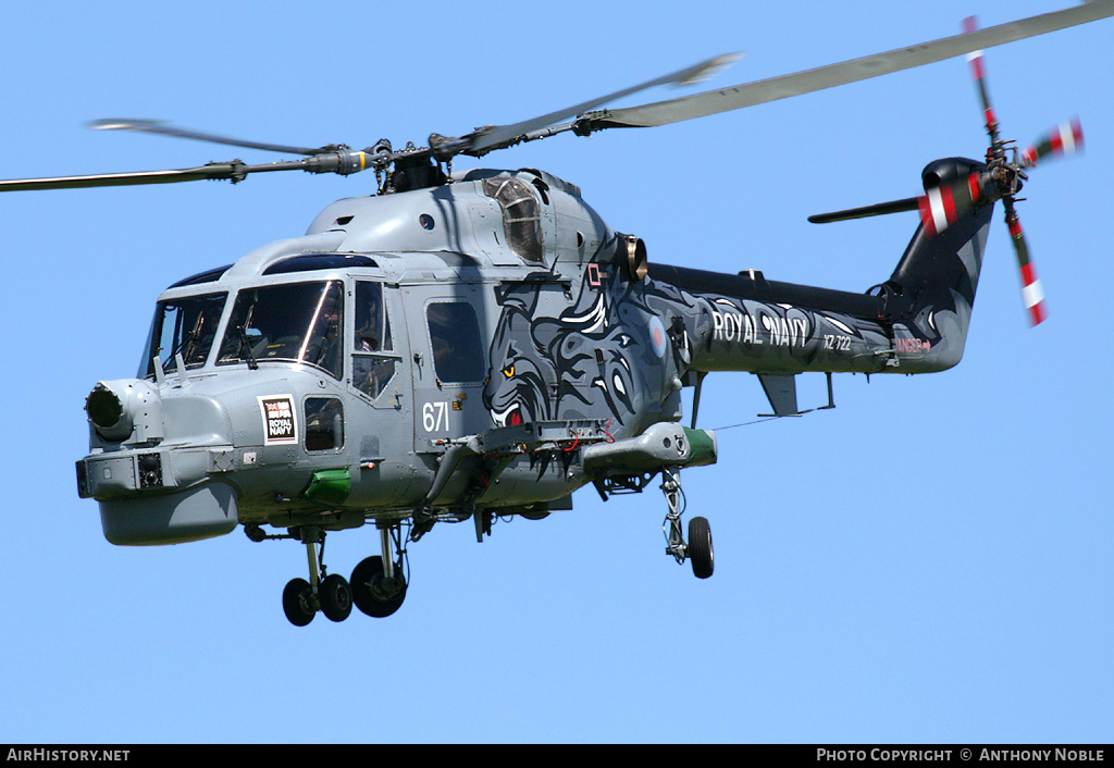 Aircraft Photo of XZ722 | Westland WG-13 Lynx HMA8DAS | UK - Navy | AirHistory.net #655570
