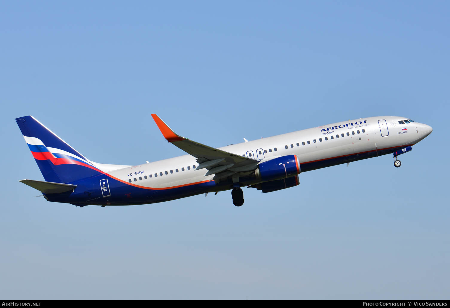 Aircraft Photo of VQ-BHW | Boeing 737-800 | Aeroflot - Russian Airlines | AirHistory.net #655574