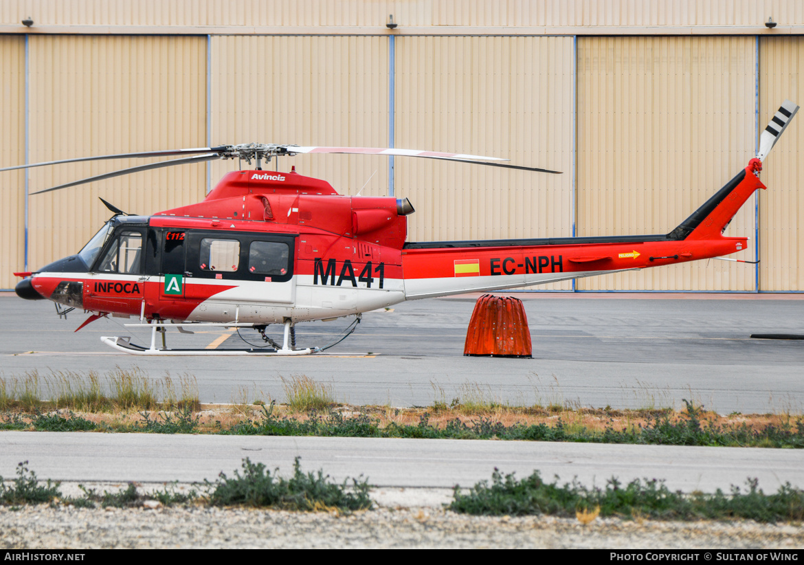 Aircraft Photo of EC-NPH | Bell 412HP | INFOCA - Incendios Forestales de Andalucía | AirHistory.net #655616
