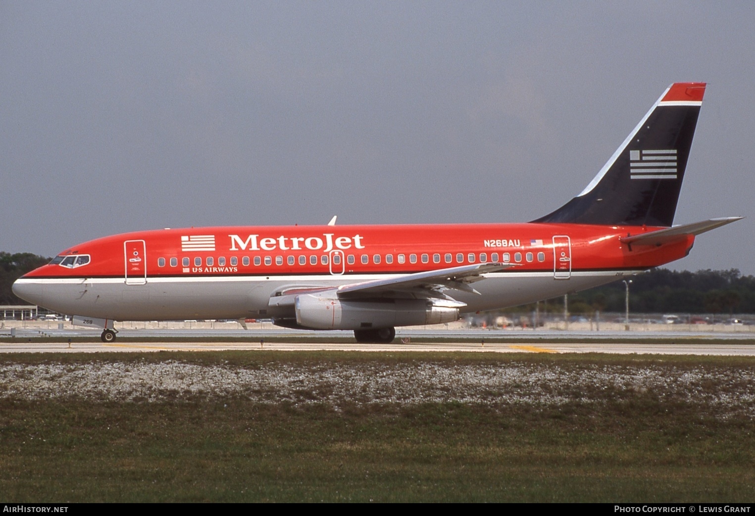 Aircraft Photo of N268AU | Boeing 737-2B7/Adv | Metrojet | AirHistory.net #655662