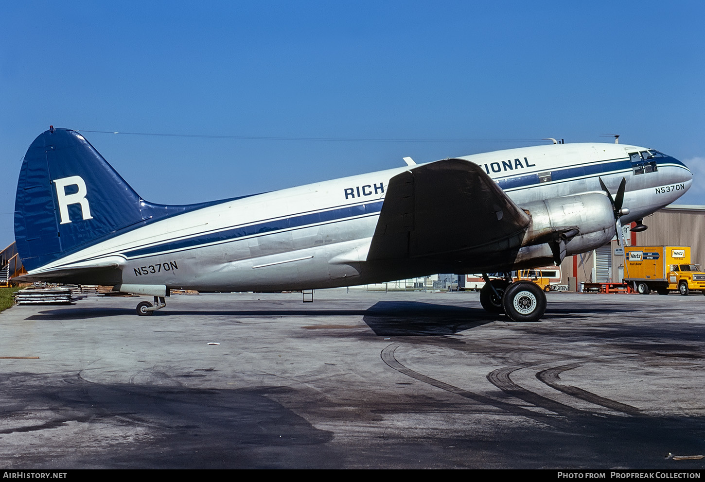 Aircraft Photo of N5370N | Curtiss C-46F Commando | Rich International Airways | AirHistory.net #655685