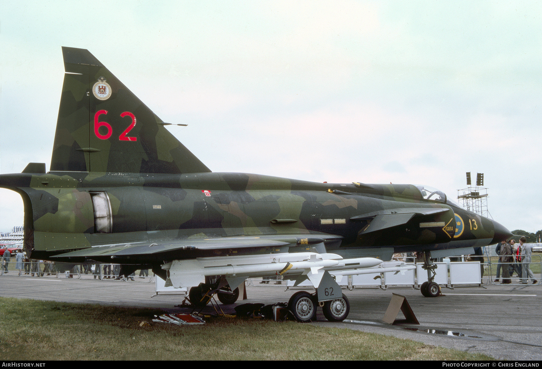 Aircraft Photo of 37322 | Saab JA37 Viggen | Sweden - Air Force | AirHistory.net #655703