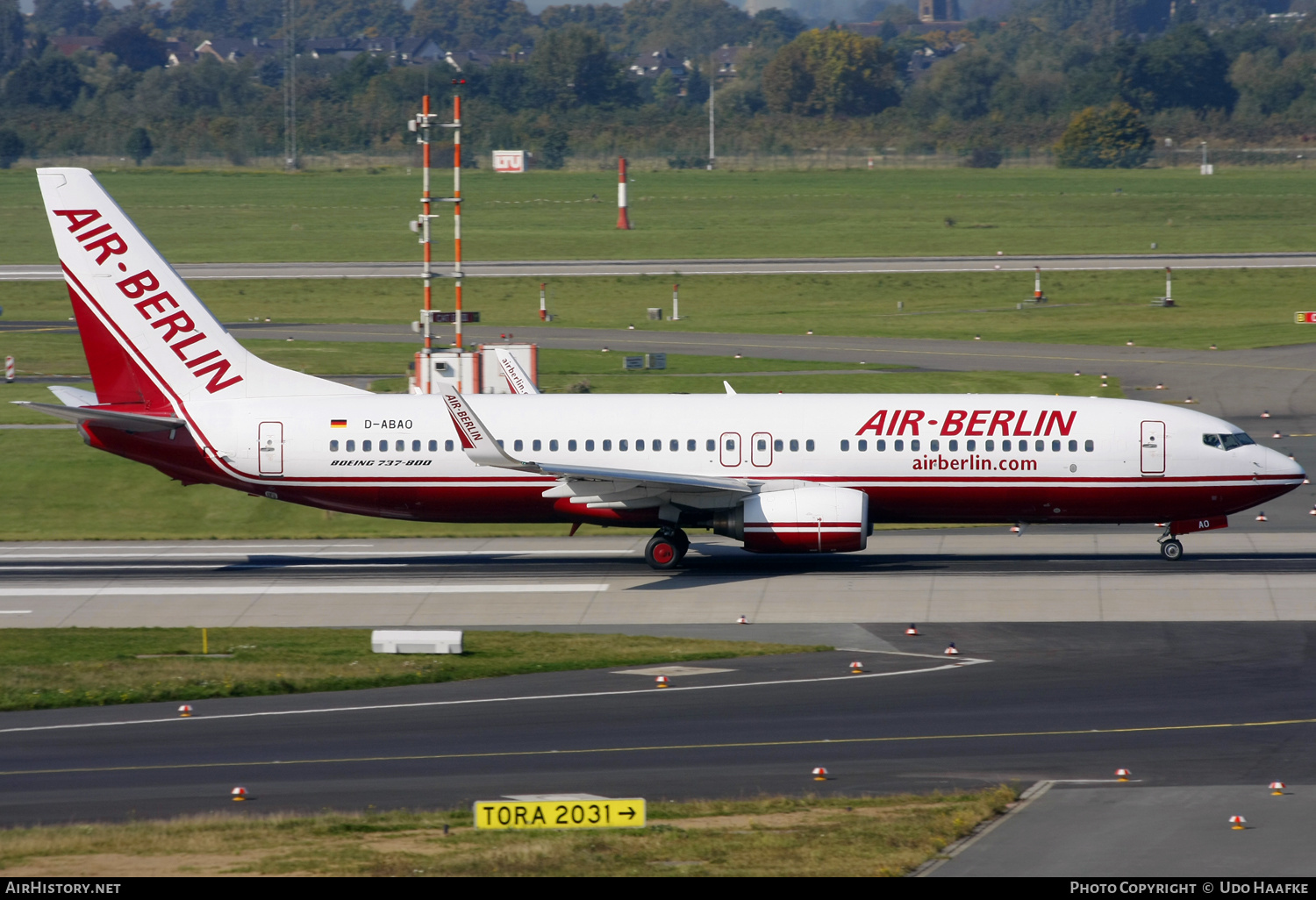 Aircraft Photo of D-ABAO | Boeing 737-86J | Air Berlin | AirHistory.net #655728