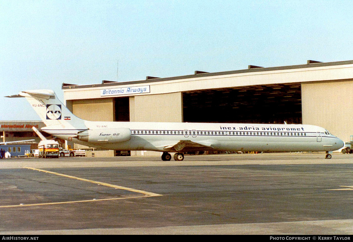 Aircraft Photo of YU-ANC | McDonnell Douglas MD-82 (DC-9-82) | Inex-Adria Airways | AirHistory.net #655800