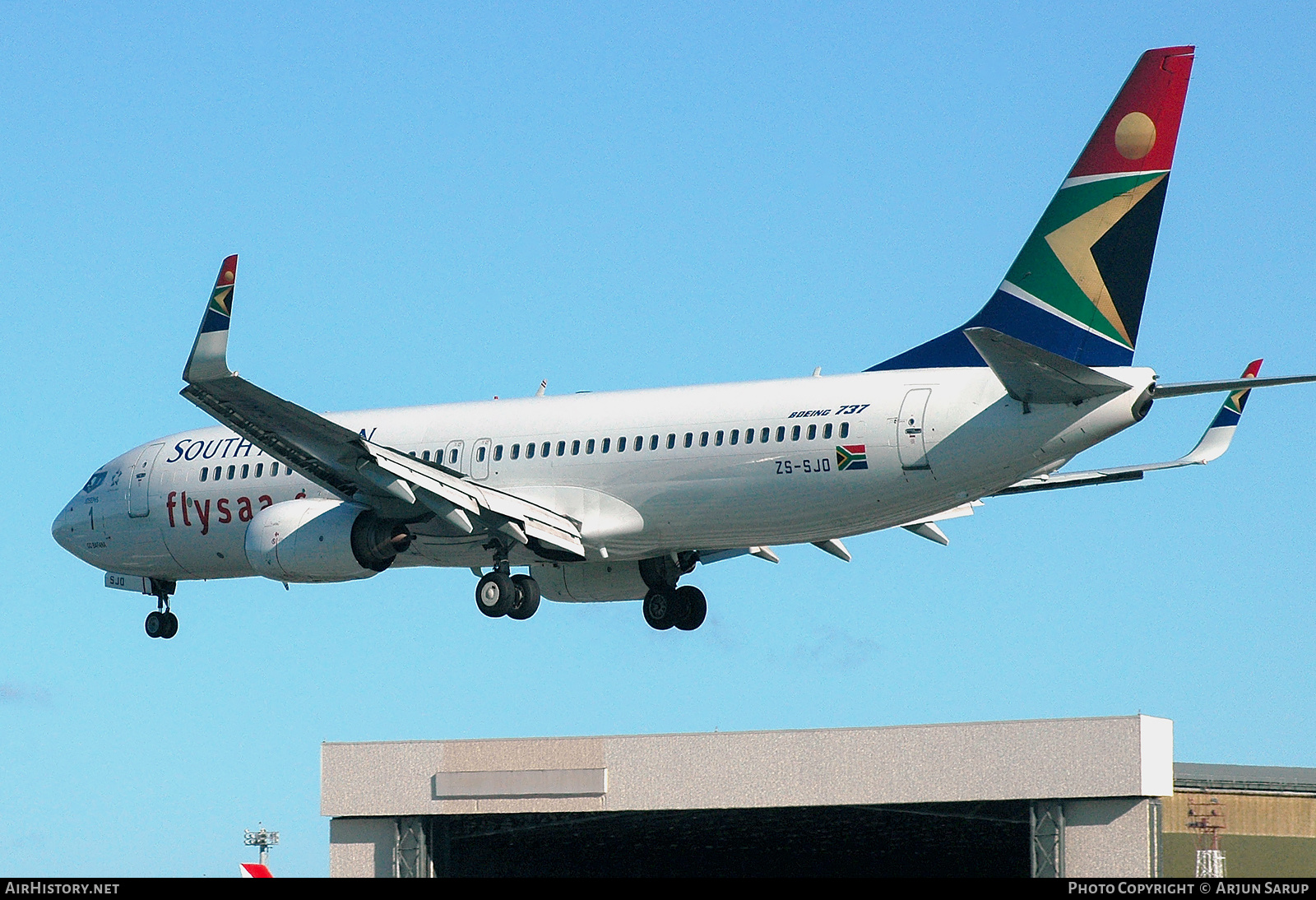 Aircraft Photo of ZS-SJO | Boeing 737-8BG | South African Airways | AirHistory.net #655943