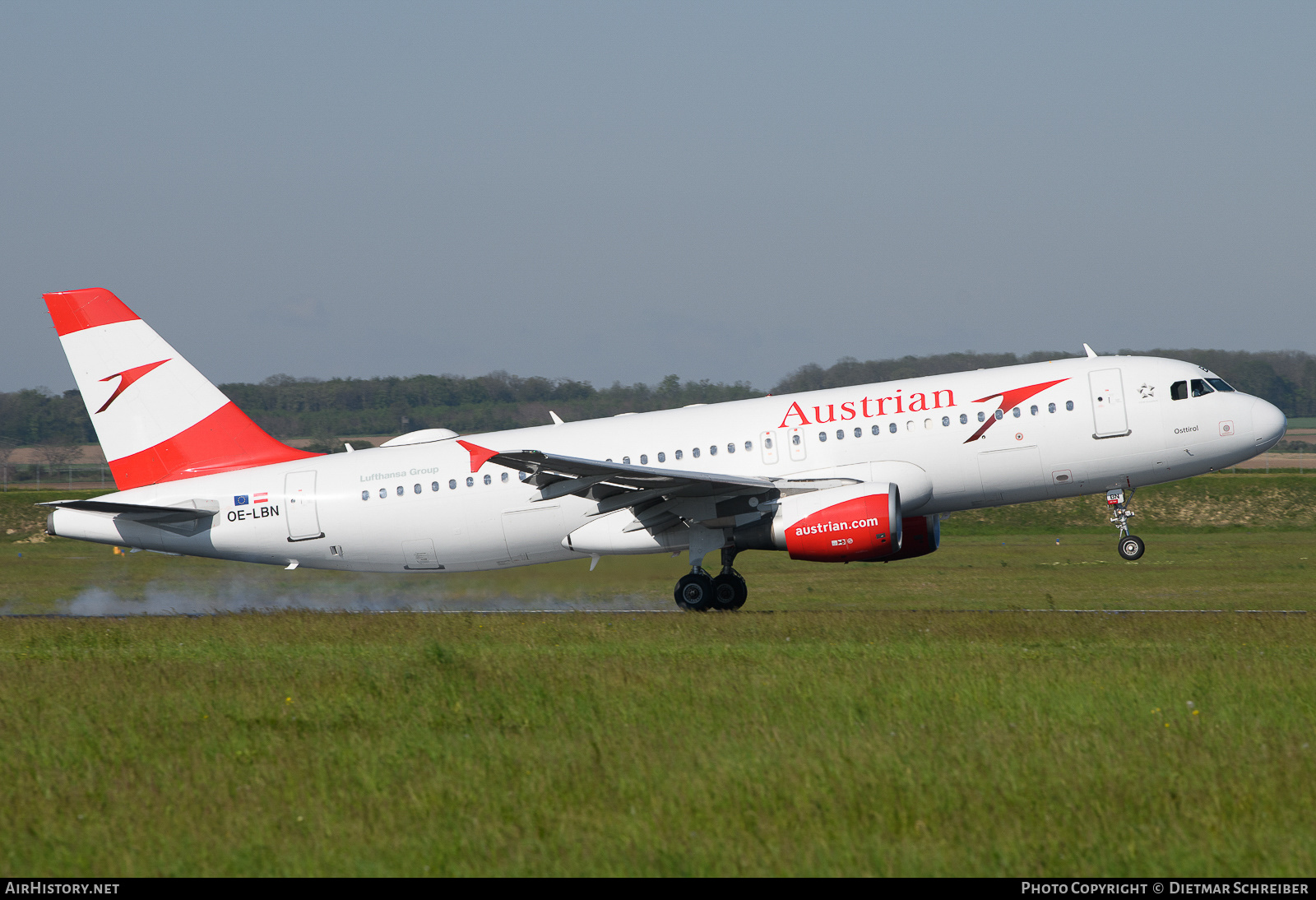 Aircraft Photo of OE-LBN | Airbus A320-214 | Austrian Airlines | AirHistory.net #655968