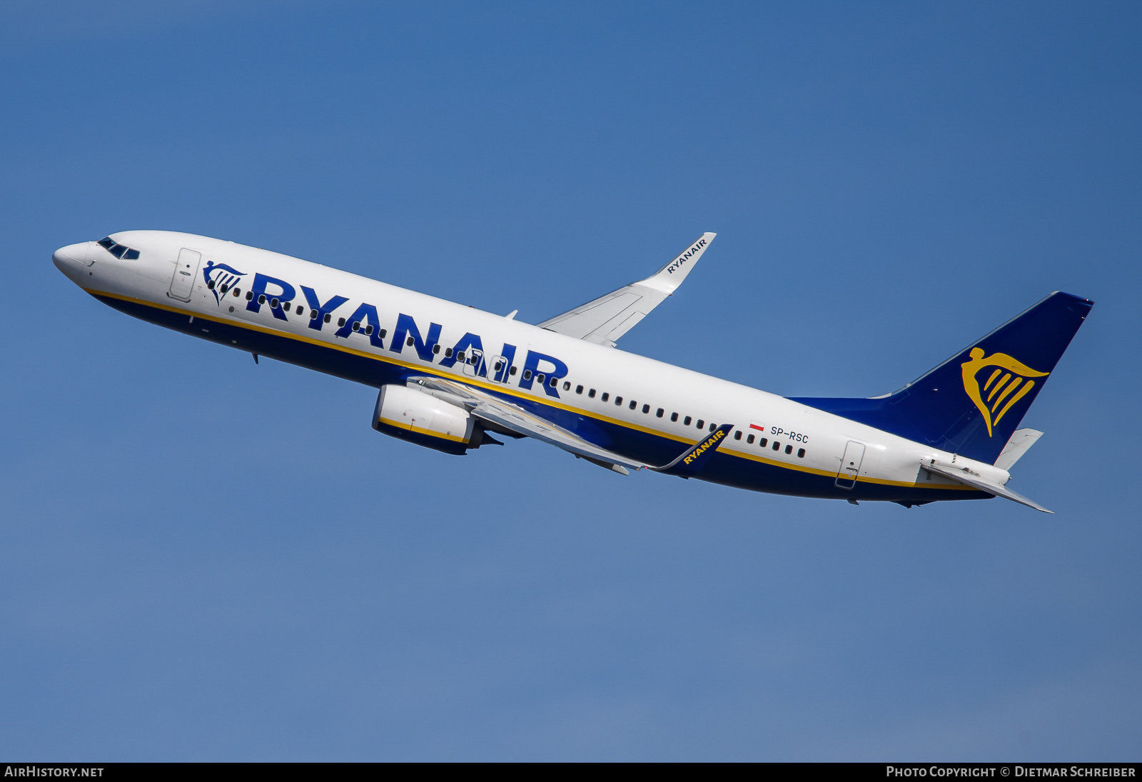 Aircraft Photo of SP-RSC | Boeing 737-800 | Ryanair | AirHistory.net #655969