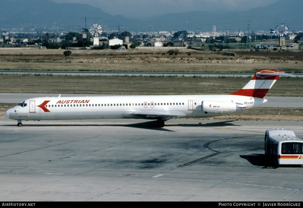 Aircraft Photo of OE-LDP | McDonnell Douglas MD-81 (DC-9-81) | Austrian Airlines | AirHistory.net #656009