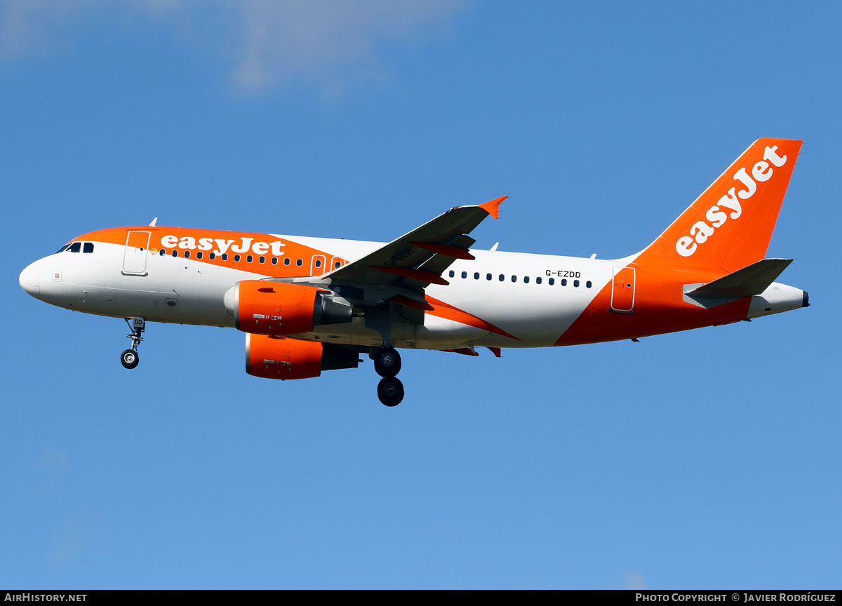 Aircraft Photo of G-EZDD | Airbus A319-111 | EasyJet | AirHistory.net #656015