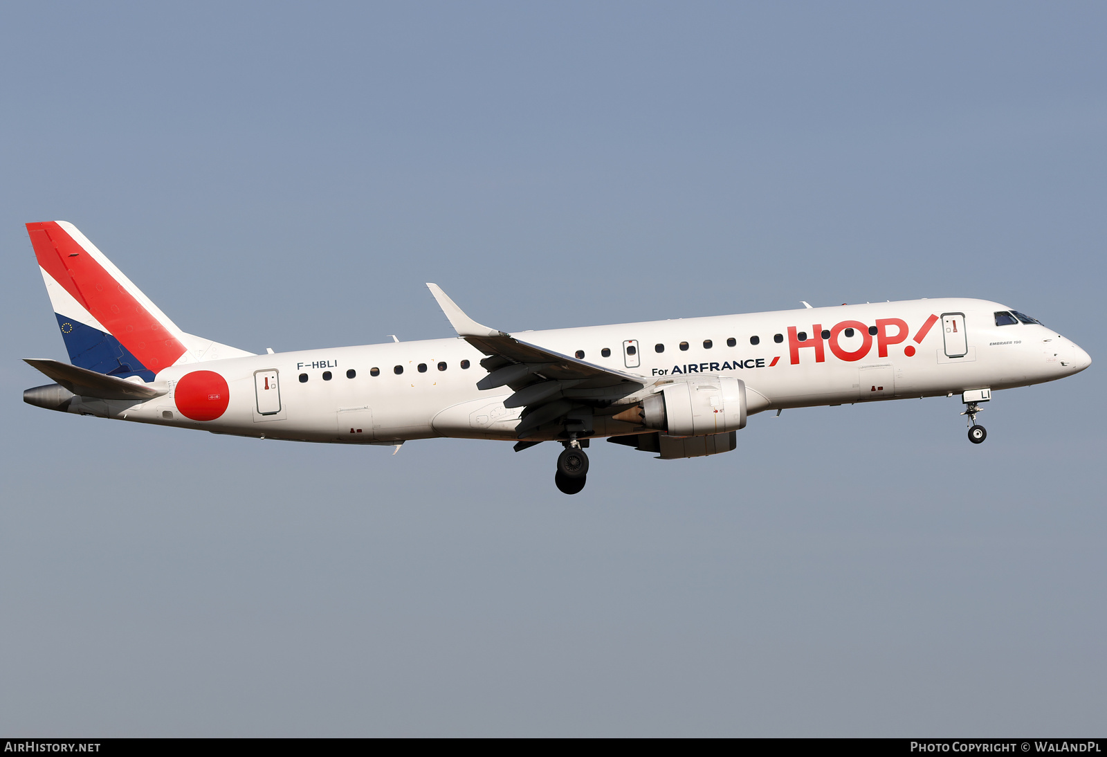 Aircraft Photo of F-HBLI | Embraer 190STD (ERJ-190-100STD) | Hop! | AirHistory.net #656051