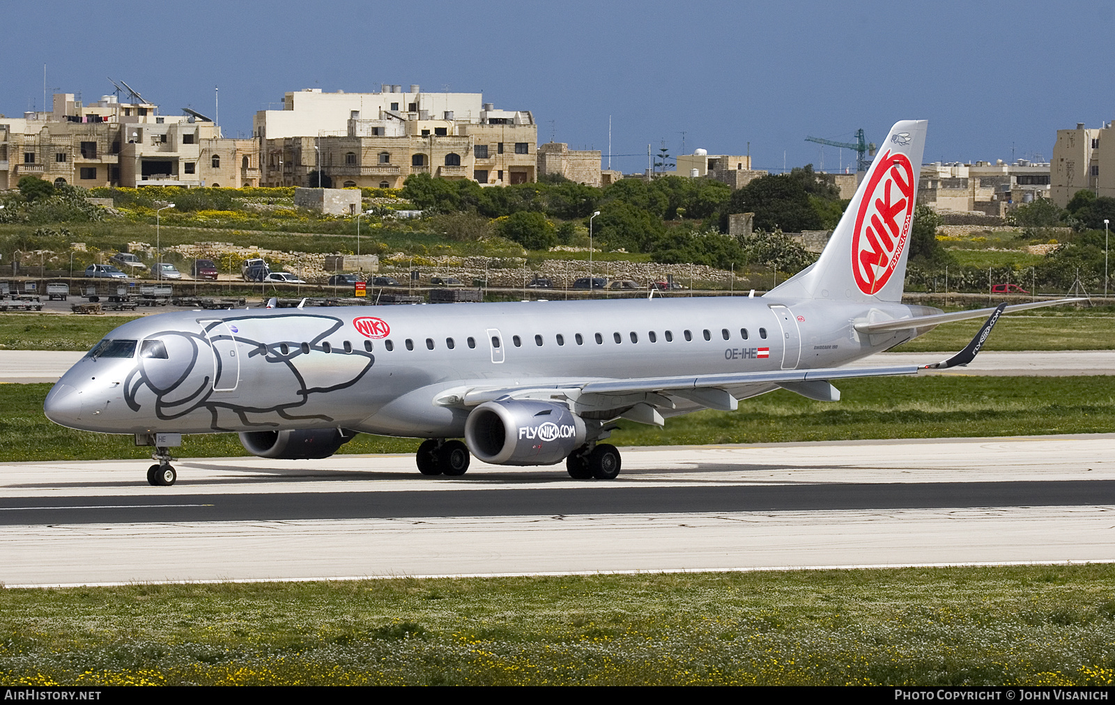 Aircraft Photo of OE-IHE | Embraer 190LR (ERJ-190-100LR) | Niki | AirHistory.net #656086