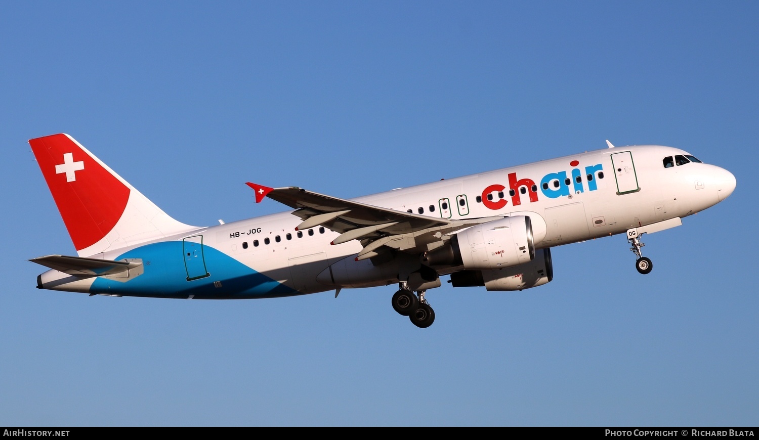 Aircraft Photo of HB-JOG | Airbus A319-112 | Chair Airlines | AirHistory.net #656113
