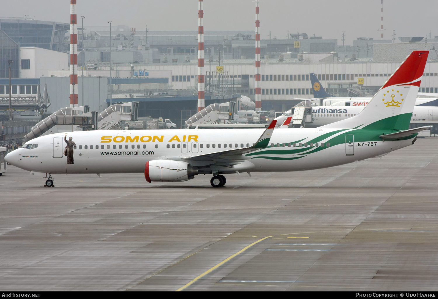 Aircraft Photo of EY-787 | Boeing 737-8GJ | Somon Air | AirHistory.net #656114