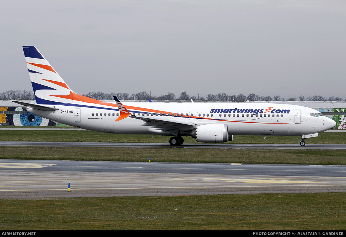 Aircraft Photo of OK-SWD | Boeing 737-8 Max 8 | Smartwings | AirHistory.net #656123