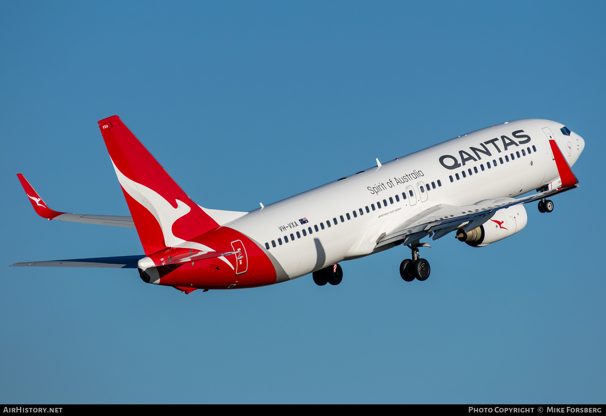 Aircraft Photo of VH-VXA | Boeing 737-838 | Qantas | AirHistory.net #656135
