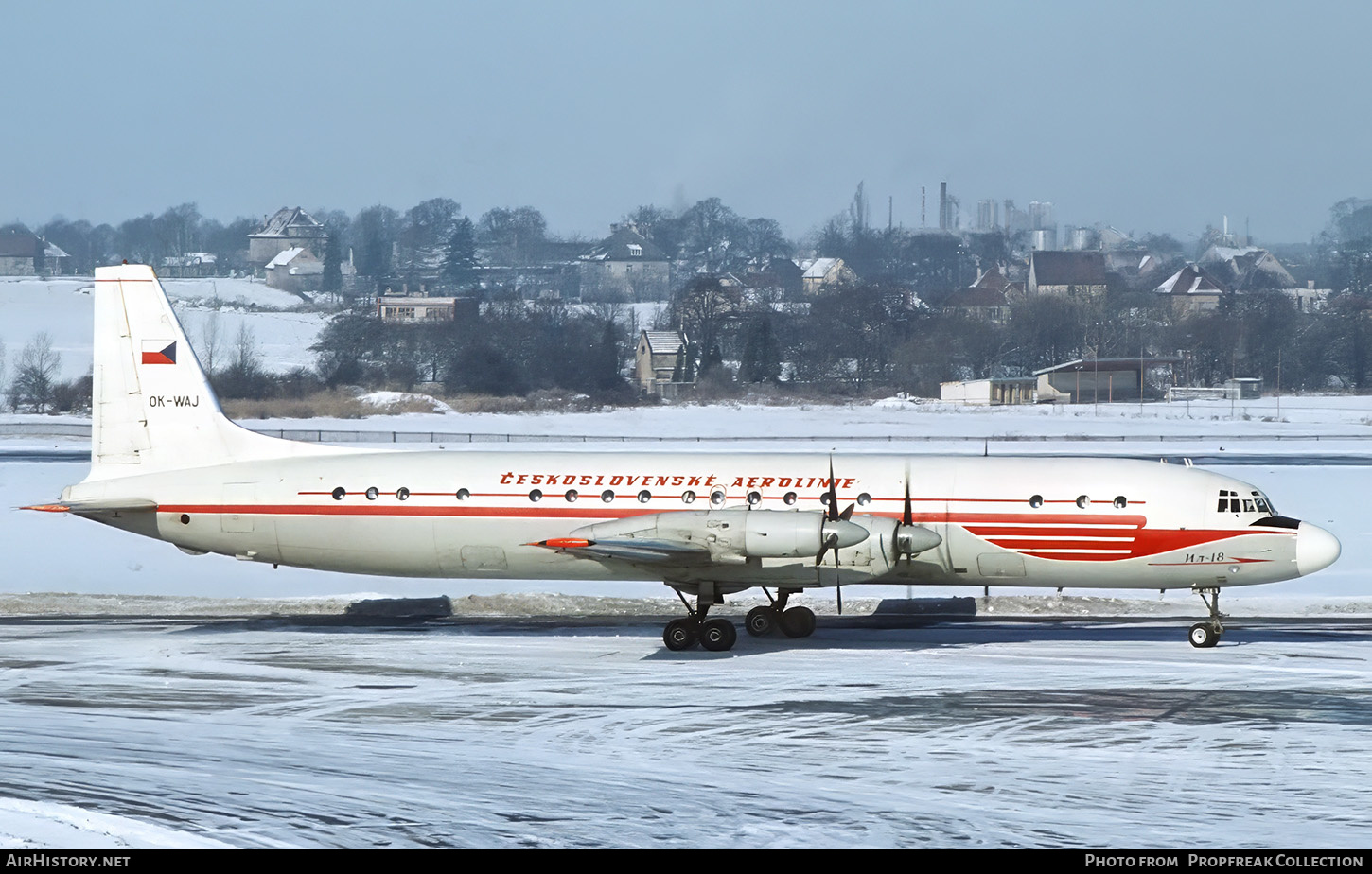 Aircraft Photo of OK-WAJ | Ilyushin Il-18D | ČSA - Československé Aerolinie - Czechoslovak Airlines | AirHistory.net #656172