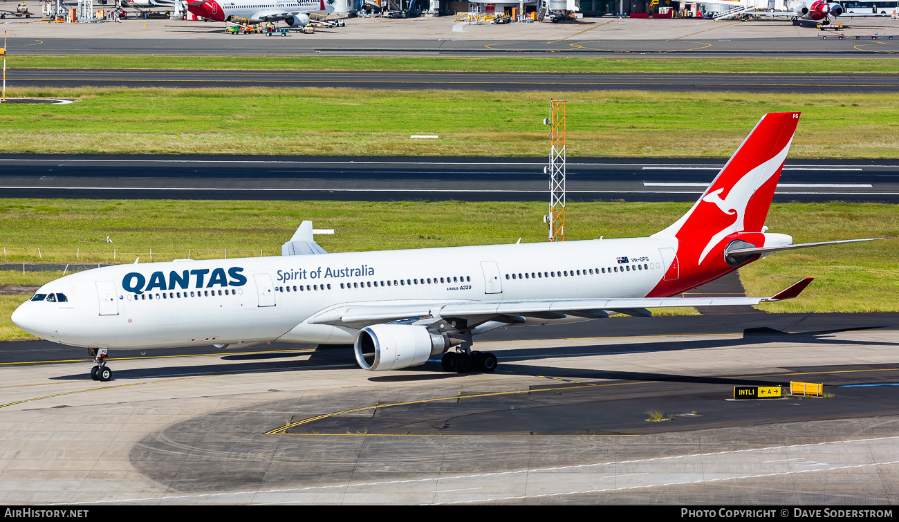 Aircraft Photo of VH-QPG | Airbus A330-303 | Qantas | AirHistory.net #656214