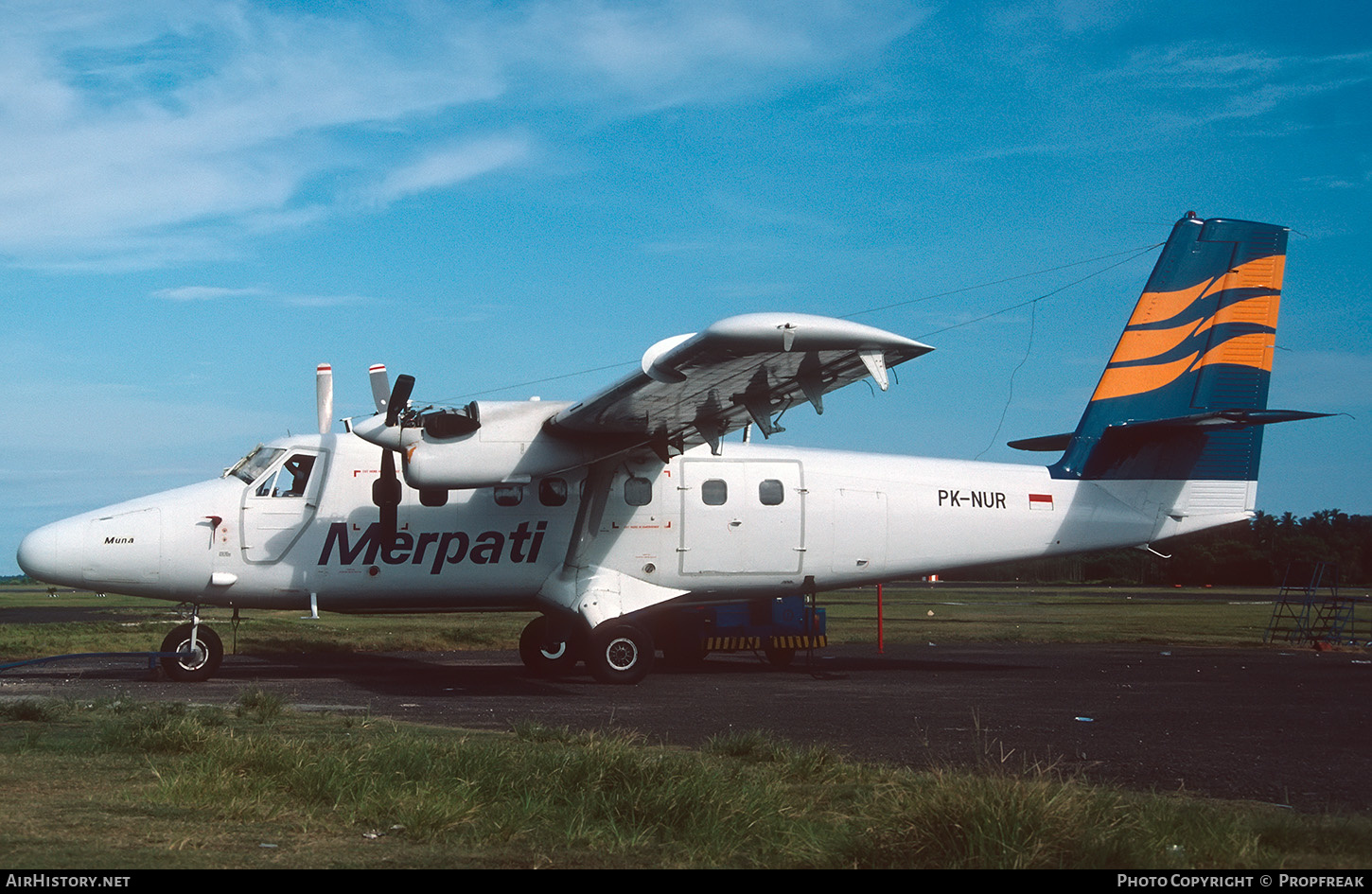 Aircraft Photo of PK-NUR | De Havilland Canada DHC-6-300 Twin Otter | Merpati Nusantara Airlines | AirHistory.net #656244