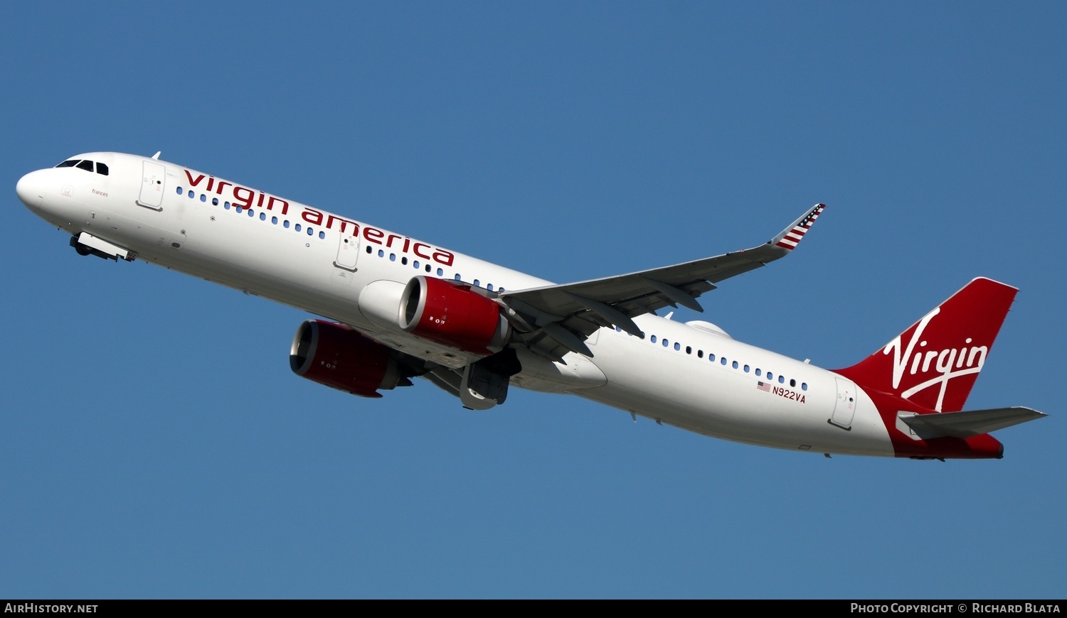 Aircraft Photo of N922VA | Airbus A321-253N | Virgin America | AirHistory.net #656267