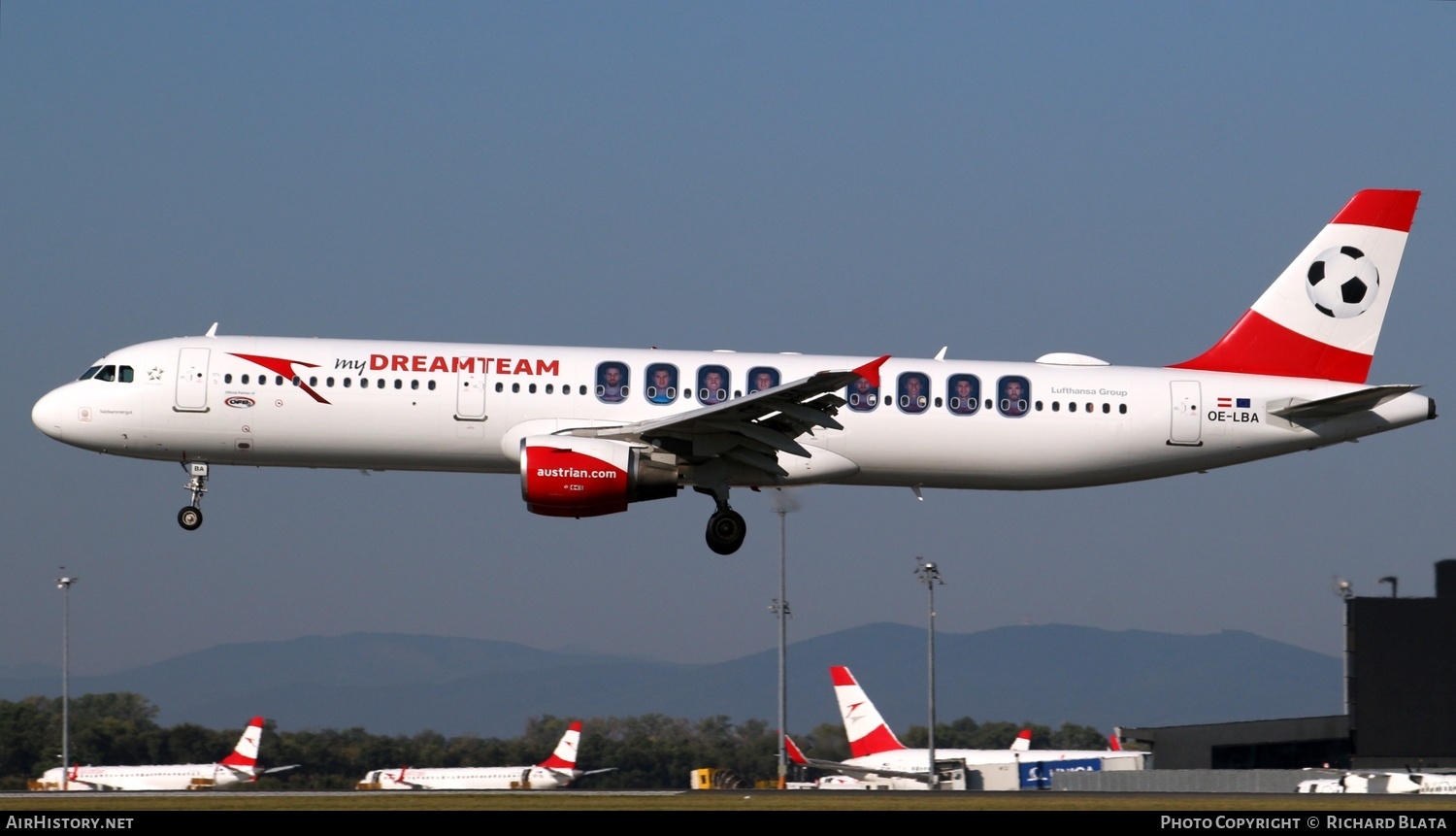 Aircraft Photo of OE-LBA | Airbus A321-111 | Austrian Airlines | AirHistory.net #656269