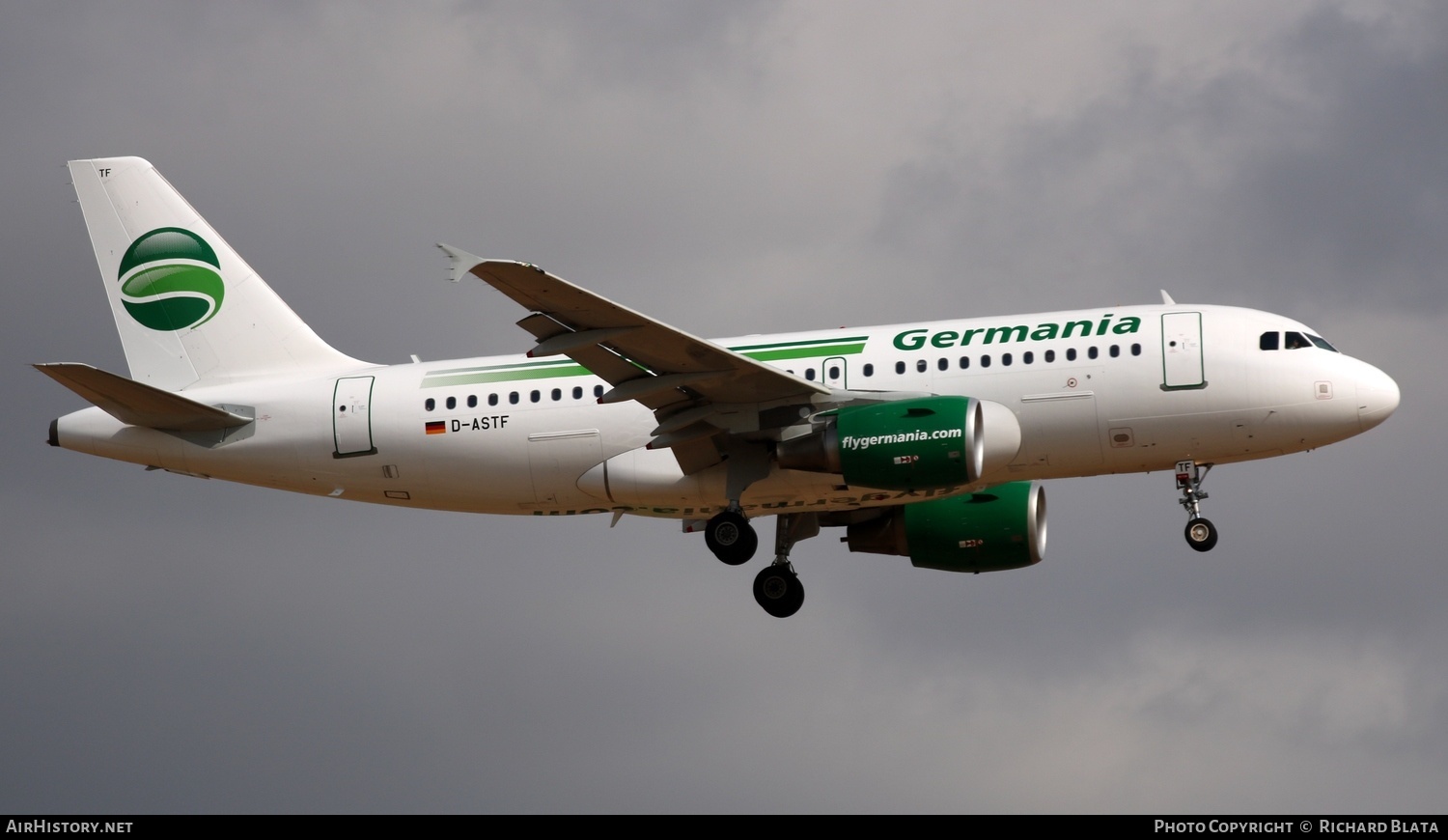 Aircraft Photo of D-ASTF | Airbus A319-112 | Germania | AirHistory.net #656369