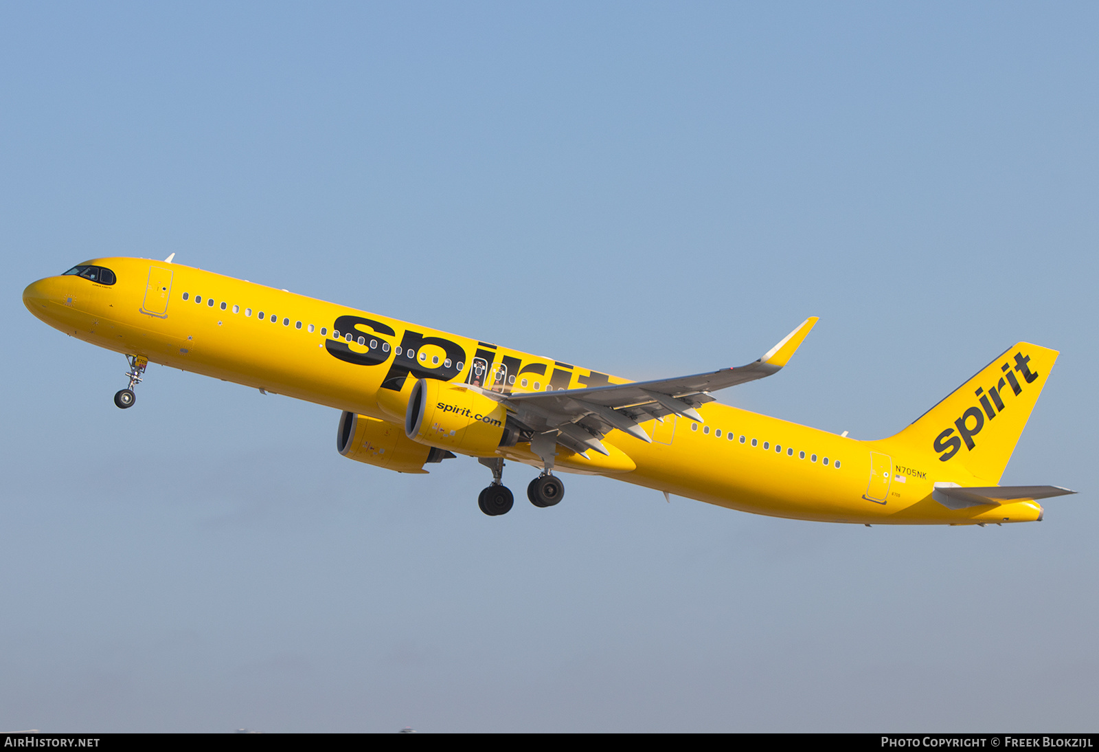 Aircraft Photo of N705NK | Airbus A321-271NX | Spirit Airlines | AirHistory.net #656381