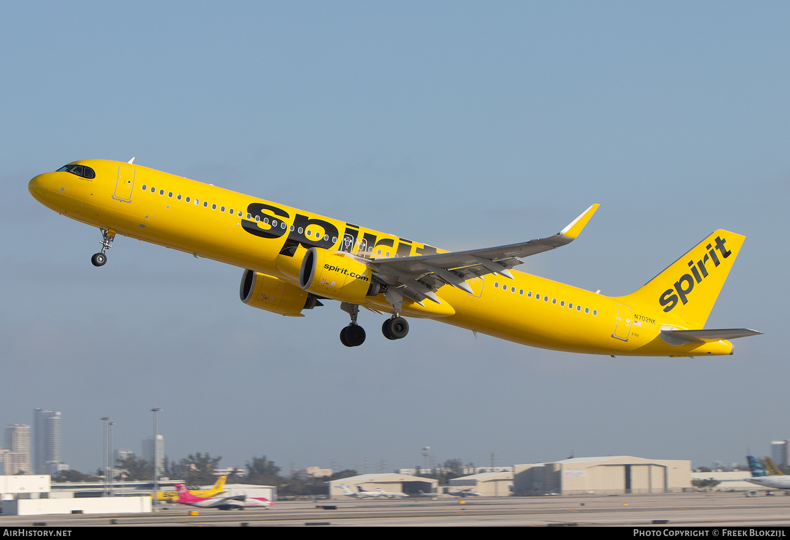Aircraft Photo of N702NK | Airbus A321-271NX | Spirit Airlines | AirHistory.net #656390