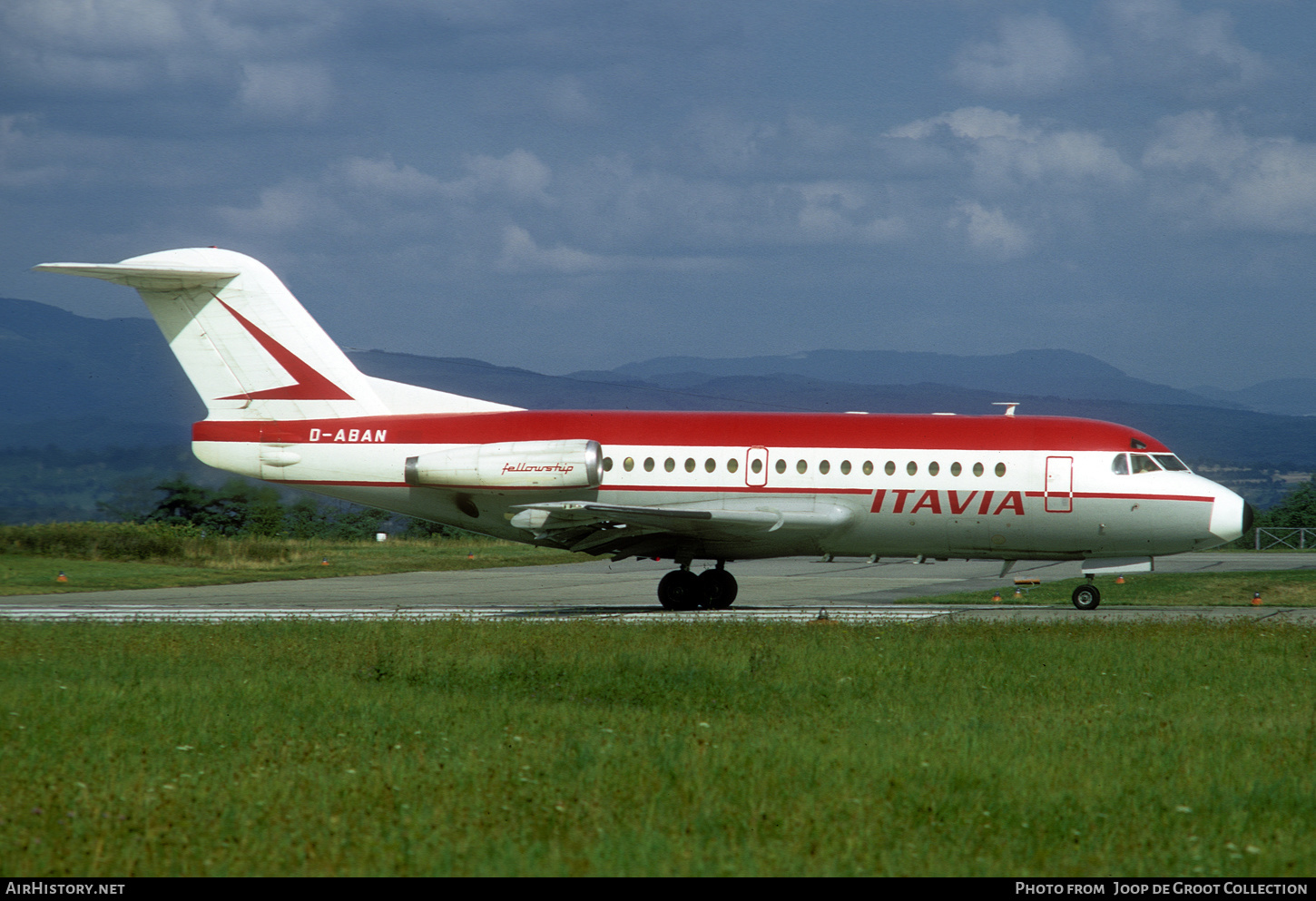 Aircraft Photo of D-ABAN | Fokker F28-1000 Fellowship | Itavia | AirHistory.net #656424