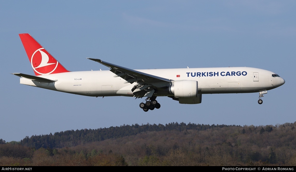 Aircraft Photo of TC-LJM | Boeing 777-F | Turkish Airlines Cargo | AirHistory.net #656429