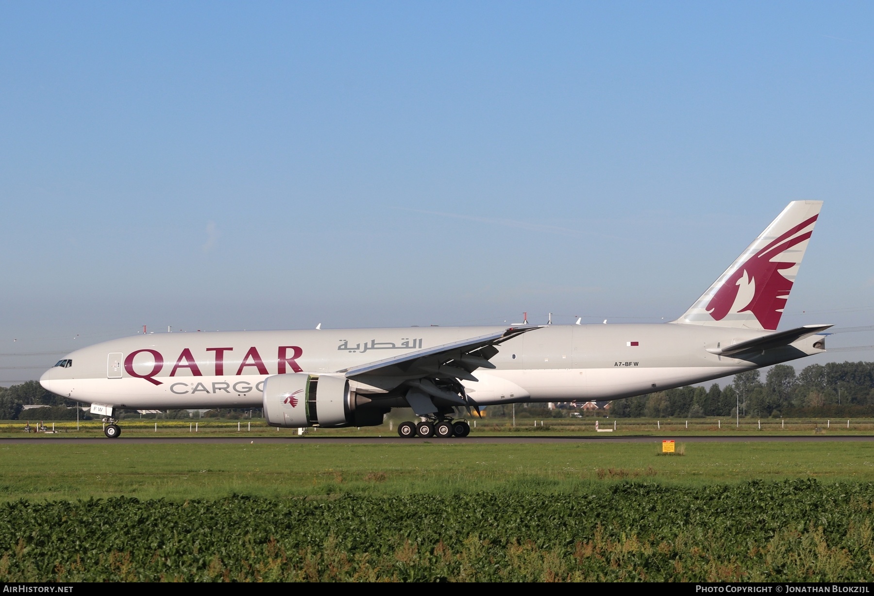 Aircraft Photo of A7-BFW | Boeing 777-F | Qatar Airways Cargo | AirHistory.net #656430