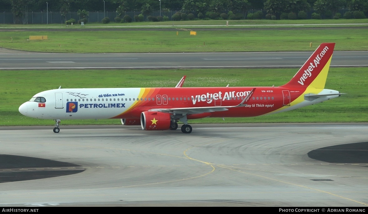 Aircraft Photo of VN-A531 | Airbus A321-271NX | VietJet Air | AirHistory.net #656436
