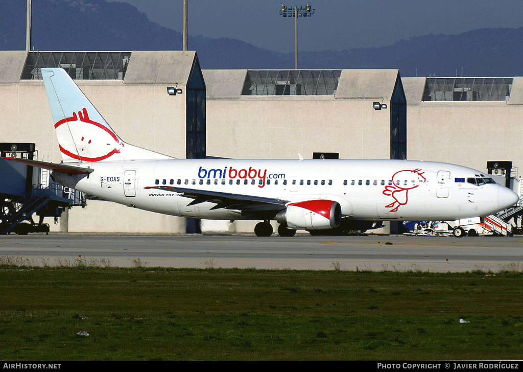 Aircraft Photo of G-ECAS | Boeing 737-36N | Bmibaby | AirHistory.net #656500